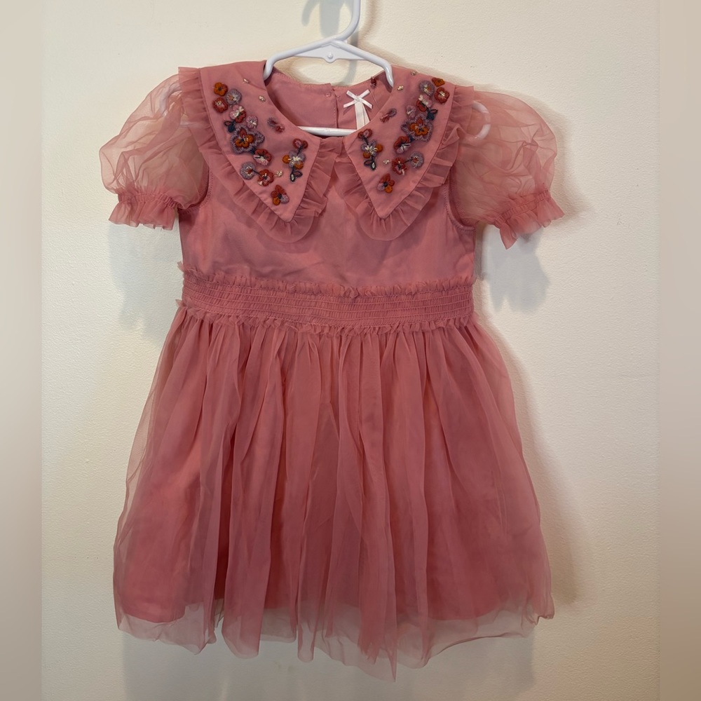 Next NWT embroidered tulle‎ baby girl dress 2-3 yrs old